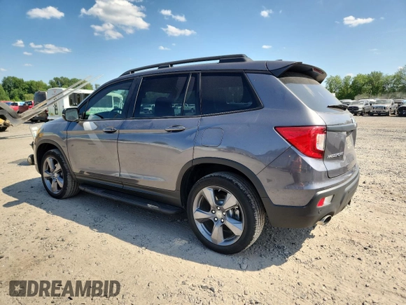 2019 Honda Passport Touring с VIN 5FNYF8H93KB018614, выставлен на аукционе Copart как лот 60884775 с пробегом 22 809 миль миль и Списание • Salvage title. История ставок и продаж доступна на DreamBid. Изображение 2.