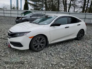 2019 Honda Civic Sedan Sport with VIN 2HGFC2F87KH513286, listed as a Copart auction lot 52753625 with 52,896 mi miles and Salvage Title. Bid and sale history available at carsss.com. Image 1.