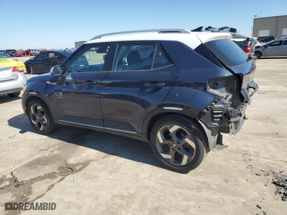 2020 Hyundai Venue SEL with VIN KMHRC8A31LU022183, listed as a Copart auction lot 46837565 with NaN miles and Salvage Title. Bid and sale history available at carsss.com. Image 2.