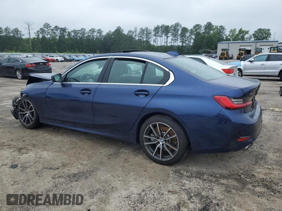 2020 BMW 3 Series 330i xDrive with VIN 3MW5R7J08L8B14922, listed as a Copart auction lot 58388405 with Not provided miles and Salvage title. Bid and sale history available at DreamBid. Image 2.