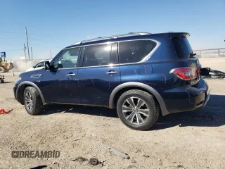 2018 Nissan Armada SV with VIN JN8AY2ND0J9059961, listed as a Copart auction lot 46755125 with 126,792 mi miles and Salvage Title. Bid and sale history available at carsss.com. Image 2.