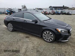 2018 Mercedes-Benz CLA 250 with VIN WDDSJ4EB2JN518838, listed as a Copart auction lot 43205644 with 83,135 mi miles and . Bid and sale history available at DreamBid. Image 4.