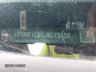 2018 Ford F-150 XL с VIN 1FTMF1CB5JKC73458, выставлен на аукционе IAAI как лот 42409236 с пробегом Не указан миль и . История ставок и продаж доступна на DreamBid. Изображение 9.