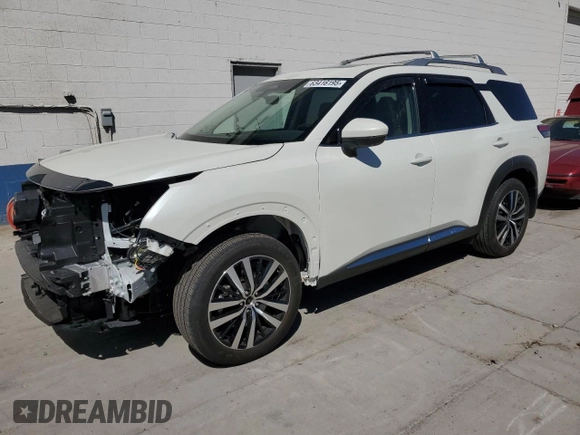2024 Nissan Pathfinder Platinum with VIN 5N1DR3DJ0RC306862, listed as a Copart auction lot 63416195 with Not provided miles and Salvage title. Bid and sale history available at DreamBid. Image 1.