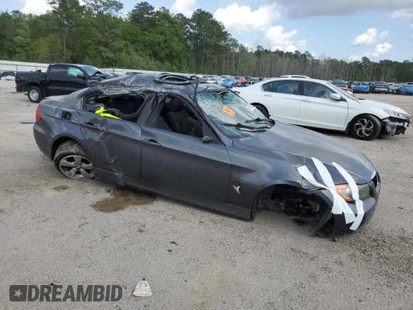 2007 BMW 3 Series 328i with VIN WBAVC53587FZ78834, listed as a Copart auction lot 51612355 with Not provided miles and Salvage title. Bid and sale history available at DreamBid. Image 4.