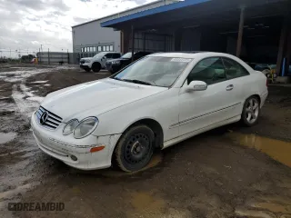 2003 Mercedes-Benz CLK-Class 3.2L with VIN WDBTJ65J93F042522, listed as a Copart auction lot 49341725 with 217,646 mi miles and Salvage Title. Bid and sale history available at carsss.com. Image 1.