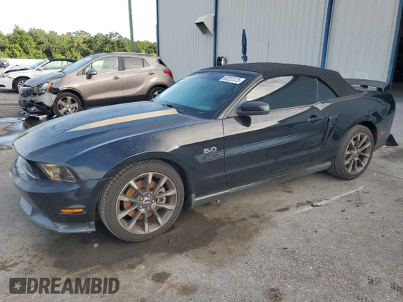 2011 Ford Mustang GT with VIN 1ZVBP8FF9B5114340, listed as a Copart auction lot 63322475 with 112,641 mi miles and Salvage title. Bid and sale history available at DreamBid. Image 1.