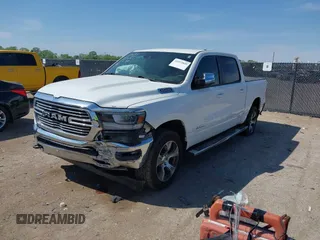 2023 Ram 1500 Laramie with VIN 1C6SRFJT0PN508550, listed as a IAAI auction lot 41913849 with 57,765 mi miles and . Bid and sale history available at DreamBid. Image 17.