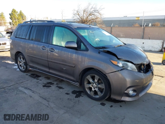 2011 Toyota Sienna SE with VIN 5TDXK3DC5BS064260, listed as a IAAI auction lot 41616160 with 98,505 mi miles. Bid and sale history available at carsss.com. Image 1.