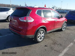 2016 Nissan Rogue SV with VIN KNMAT2MV5GP672456, listed as a IAAI auction lot 41127809 with 112,649 mi miles. Bid and sale history available at carsss.com. Image 4.