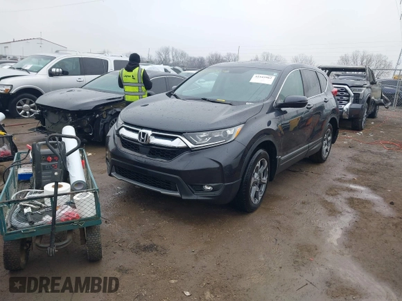 2019 Honda CR-V EX with VIN 5J6RW2H50KA011430, listed as a IAAI auction lot 41545962 with 112,287 mi miles. Bid and sale history available at carsss.com. Image 2.