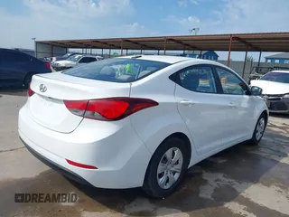 2016 Hyundai Elantra SE with VIN 5NPDH4AEXGH726523, listed as a IAAI auction lot 42648121 with 109,382 mi miles and . Bid and sale history available at DreamBid. Image 4.