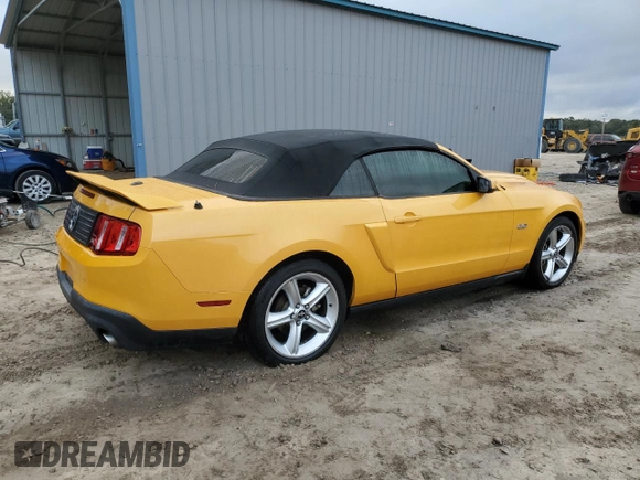 2011 Ford Mustang GT with VIN 1ZVBP8FF5B5165320, listed as a Copart auction lot 80783404 with 91,238 mi miles and Salvage Title. Bid and sale history available at DreamBid. Image 3.