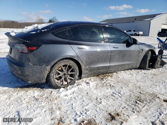 2020 Tesla Model 3 Standard Range Plus with VIN 5YJ3E1EA0LF739266, listed as a Copart auction lot 46327055 with 41,726 mi miles and Salvage Title. Bid and sale history available at carsss.com. Image 3.