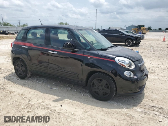 2014 FIAT 500L Pop with VIN ZFBCFAAH3EZ003308, listed as a Copart auction lot 54242245 with 69,403 mi miles and Salvage Title. Bid and sale history available at DreamBid. Image 4.