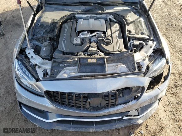 2016 Mercedes-Benz C-Class AMG C 63 S with VIN 55SWF8HB4GU128992, listed as a Copart auction lot 85924304 with 73,002 mi miles and Salvage Title. Bid and sale history available at carsss.com. Image 12.