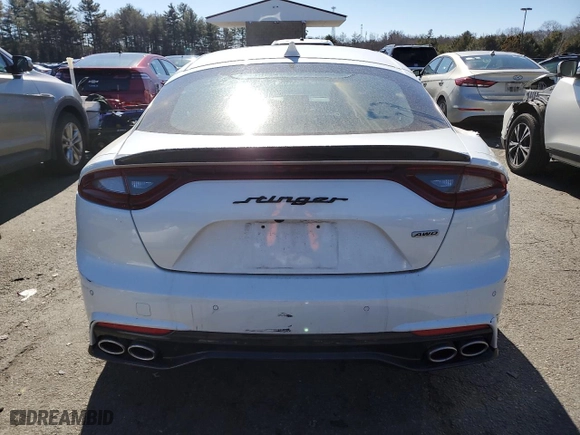 2018 Kia Stinger Premium with VIN KNAE25LA0J6012923, listed as a Copart auction lot 46465745 with 74,904 mi miles and Salvage Title. Bid and sale history available at carsss.com. Image 6.