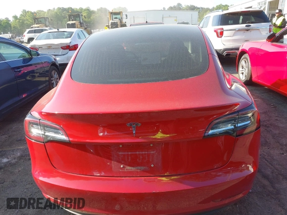 2018 Tesla Model 3 Long Range Battery with VIN 5YJ3E1EA5JF063555, listed as a IAAI auction lot 42028785 with 45,346 mi miles and . Bid and sale history available at DreamBid. Image 16.