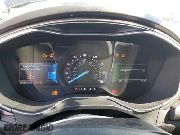 2017 Ford Fusion SE with VIN 3FA6P0HD8HR153501, listed as a Copart auction lot 49233685 with 99,872 mi miles and Salvage Title. Bid and sale history available at carsss.com. Image 9.
