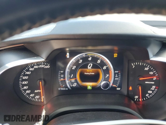 2016 Chevrolet Corvette Z06 3LZ with VIN 1G1YT2D6XG5609428, listed as a Copart auction lot 73234884 with 67,602 mi miles and Salvage Title. Bid and sale history available at carsss.com. Image 9.