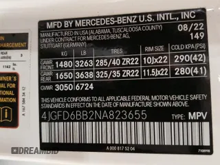 2022 Mercedes-Benz GLE 53 AMG with VIN 4JGFD6BB2NA823655, listed as a Copart auction lot 53130005 with 15,657 mi miles and Clean title. Bid and sale history available at DreamBid. Image 15.