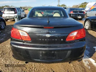 2010 Chrysler Sebring Limited z VIN 1C3BC6EV5AN158995, wystawiony jako Copart lot #89290905 z przebiegiem 76 168 mil mil oraz Szkoda całkowita • Salvage title. Historia ofert i sprzedaży dostępna na DreamBid. Obrazek 6.