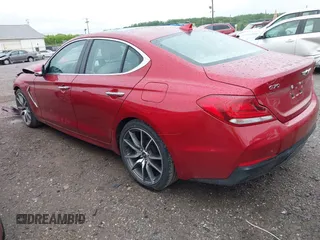 2021 Genesis G70 2.0T with VIN KMTG44LA0MU075456, listed as a IAAI auction lot 42212601 with 19,503 mi miles and . Bid and sale history available at DreamBid. Image 3.