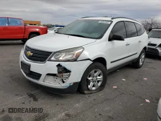 2017 Chevrolet Traverse LS with VIN 1GNKRFKD9HJ317466, listed as a Copart auction lot 48064685 with 123,424 mi miles and Salvage Title. Bid and sale history available at carsss.com. Image 1.