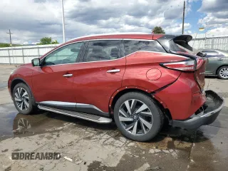 2016 Nissan Murano SL z VIN 5N1AZ2MH3GN115433, wystawiony jako Copart lot #55054515 z przebiegiem 105 035 mil mil oraz Szkoda całkowita • Salvage title. Historia ofert i sprzedaży dostępna na DreamBid. Obrazek 2.