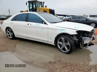 2015 Mercedes-Benz S 550 with VIN WDDUG8CB2FA135966, listed as a Copart auction lot 62908865 with 94,640 mi miles and Salvage title. Bid and sale history available at DreamBid. Image 4.