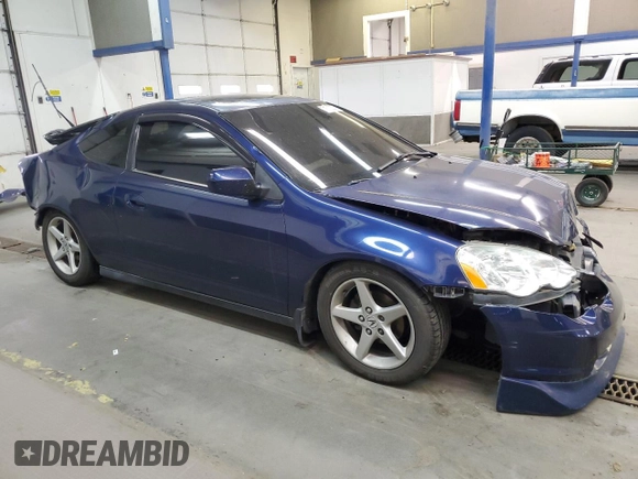 2002 Acura RSX Manual with VIN JH4DC53862C039120, listed as a Copart auction lot 71610304 with 240,505 mi miles and Salvage title. Bid and sale history available at DreamBid. Image 4.