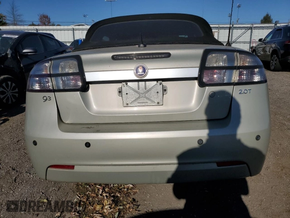 2008 Saab 9-3 with VIN YS3FB79Y686005890, listed as a Copart auction lot 77331064 with 187,143 mi miles and Clean Title. Bid and sale history available at carsss.com. Image 6.