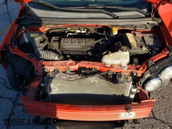2013 Chevrolet Sonic LT with VIN 1G1JC6SB2D4228540, listed as a Copart auction lot 85100394 with 95,613 mi miles and Salvage Title. Bid and sale history available at carsss.com. Image 12.
