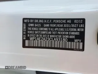 2012 Porsche Cayenne S Hybrid z VIN WP1AE2A23CLA93180, wystawiony jako Copart lot #88579675 z przebiegiem 50 909 mil mil oraz Tytuł czysty. Historia ofert i sprzedaży dostępna na DreamBid. Obrazek 13.