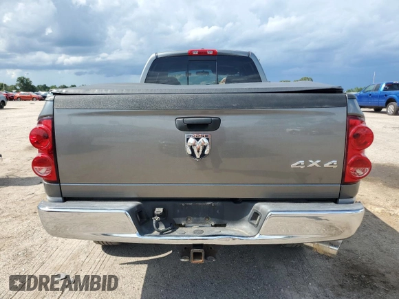 2007 Dodge Ram 2500 SLT with VIN 3D7KS28A57G786627, listed as a Copart auction lot 65115804 with 282,198 mi miles and Salvage Title. Bid and sale history available at carsss.com. Image 6.