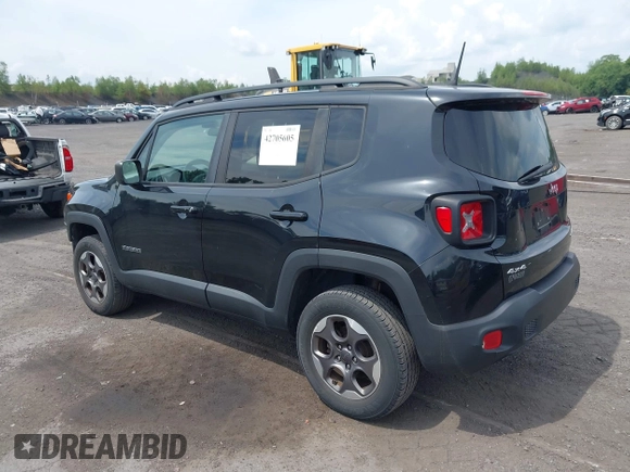 2017 Jeep Renegade Sport z VIN ZACCJBABXHPF35851, wystawiony jako IAAI lot #42705605 z przebiegiem 141 831 mil mil oraz . Historia ofert i sprzedaży dostępna na DreamBid. Obrazek 3.