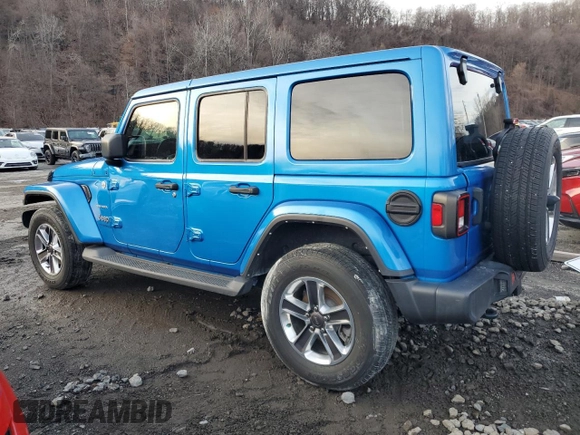 2022 Jeep Wrangler Unlimited Sahara z VIN 1C4HJXEG3NW246088, wystawiony jako Copart lot #50167185 z przebiegiem 16 074 mil mil oraz Nie do naprawy • Non repairable. Historia ofert i sprzedaży dostępna na DreamBid. Obrazek 2.