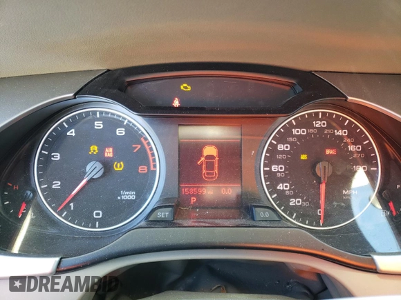 2009 Audi A4 2.0T Prem with VIN WAUJF78K99N069980, listed as a Copart auction lot 83775314 with 158,599 mi miles and Salvage Title. Bid and sale history available at carsss.com. Image 9.