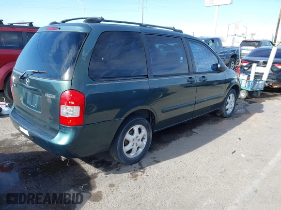 2000 Mazda MPV DX with VIN JM3LW28G0Y0102748, listed as a IAAI auction lot 41408850 with 281,995 mi miles. Bid and sale history available at carsss.com. Image 4.