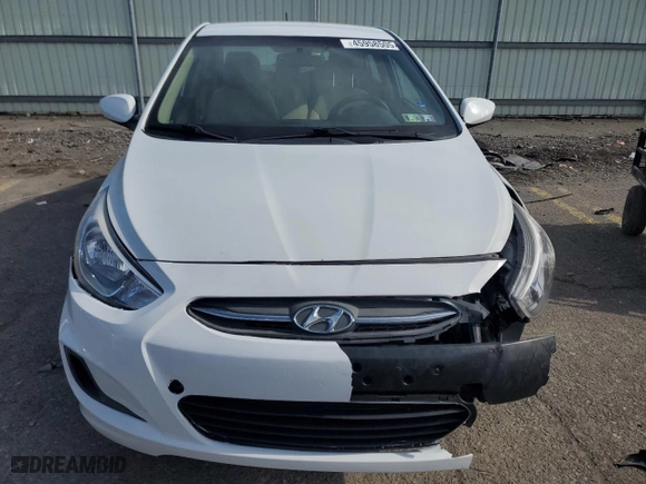 2017 Hyundai Accent SE with VIN KMHCT4AE6HU365739, listed as a Copart auction lot 45958505 with 85,072 mi miles and Salvage Title. Bid and sale history available at carsss.com. Image 5.