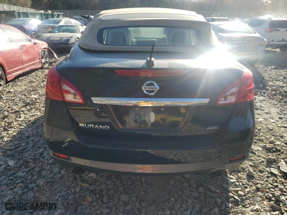 2013 Nissan Murano CrossCabriolet with VIN JN8AZ1FY3DW200116, listed as a Copart auction lot 78986004 with 134,029 mi miles and Salvage Title. Bid and sale history available at carsss.com. Image 6.