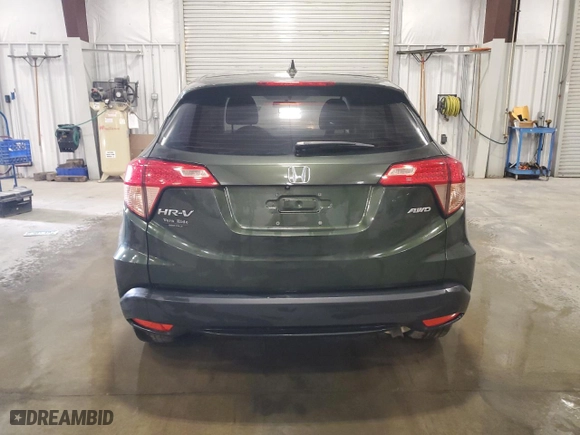 2016 Honda HR-V LX with VIN 3CZRU6H32GM763748, listed as a Copart auction lot 48813795 with 61,199 mi miles and Salvage Title. Bid and sale history available at carsss.com. Image 6.