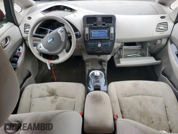 2012 Nissan LEAF SL with VIN JN1AZ0CP5CT017885, listed as a Copart auction lot 48780335 with 56,663 mi miles and Clean Title. Bid and sale history available at carsss.com. Image 8.