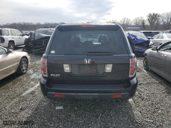 2007 Honda Pilot EX-L with VIN 5FNYF28557B037747, listed as a Copart auction lot 43021495 with 199,402 mi miles and Salvage Title. Bid and sale history available at carsss.com. Image 6.