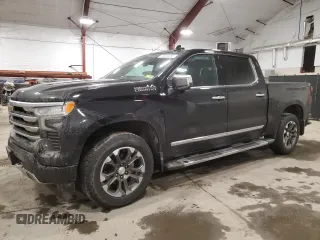 2024 Chevrolet Silverado 1500 High Country with VIN 1GCUDJEL1RZ168530, listed as a Copart auction lot 47523285 with 12,263 mi miles and Salvage Title. Bid and sale history available at DreamBid. Image 1.