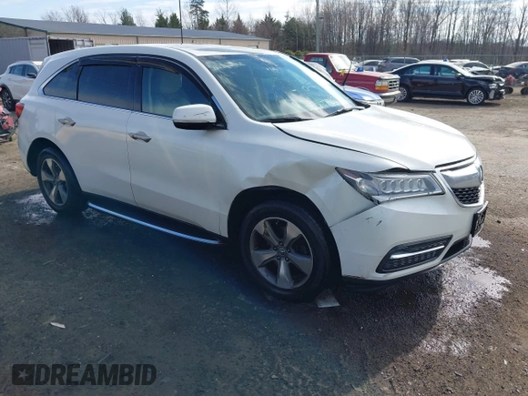 2014 Acura MDX with VIN 5FRYD3H22EB013340, listed as a IAAI auction lot 41709170 with 166,309 mi miles and . Bid and sale history available at DreamBid. Image 1.