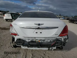2019 Genesis G90 3.3T Premium with VIN KMTF34JA8KU056555, listed as a Copart auction lot 84553114 with 43,503 mi miles and Non Repairable. Bid and sale history available at carsss.com. Image 6.