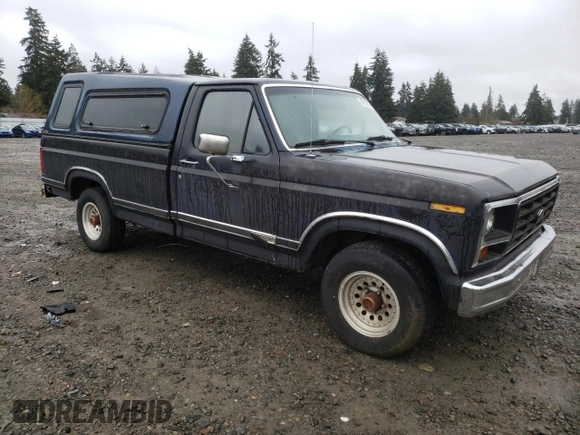 1986 Ford F-150 with VIN 2FTDF15Y2GCB58735, listed as a Copart auction lot 46732215 with 54,401 mi miles and Clean Title. Bid and sale history available at carsss.com. Image 4.