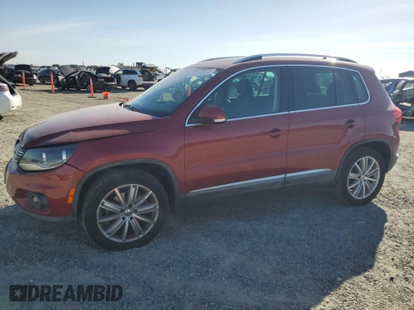2013 Volkswagen Tiguan SE with VIN WVGBV7AX9DW012368, listed as a Copart auction lot 57244975 with 177,810 mi miles and Salvage title. Bid and sale history available at DreamBid. Image 1.