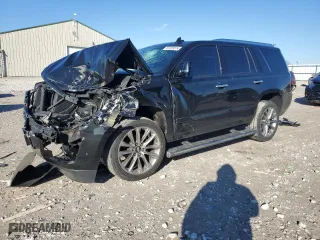 2019 Cadillac Escalade Premium Luxury with VIN 1GYS4CKJ2KR305030, listed as a Copart auction lot 87259514 with 82,101 mi miles and Salvage Title. Bid and sale history available at carsss.com. Image 1.